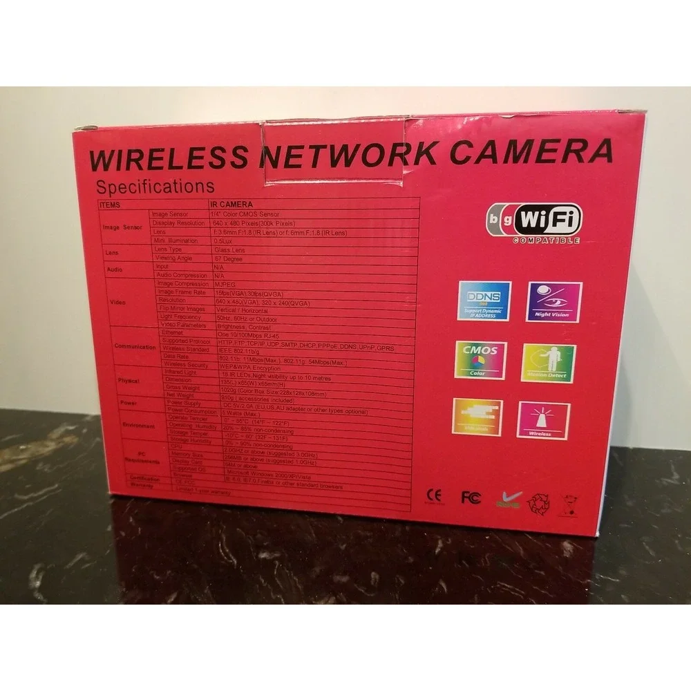 Foscam Model VNT6656G6A40 IR IP Wireless Network Camera